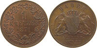 BADEN KREUZER Friedrich I. 1852-1907. -