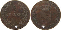 BADEN 1/2 KREUZER Ludwig (1818-1830) -