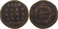 SALZBURG 2 PFENNIG Hieronymus Graf Colloredo 1772 - 1803 -