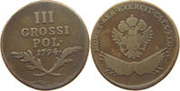 POLAND 3 GROSSI 3 GROSSI, Franz II. (I.) 1792-1835. GALICIA LODOMERIA -