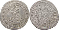 HAUS HABSBURG 3 KREUZER LEOPOLD I. (1657-1705) SCHLESIEN BRIEG -