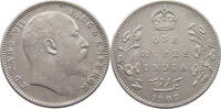 INDIA BRITISH RUPEE Edward VII., 1901 - 1910 -