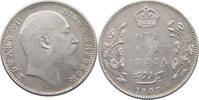 INDIA BRITISH RUPEE Edward VII., 1901 - 1910 -