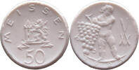 WEIMARER REPUBLIK 50 PFENNIG MEISSEN PORZELLAN -