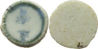 SIAM THAILAND TOKEN Siamese Gambling token Porzellan, PORCELAIN -