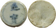 SIAM THAILAND TOKEN Siamese Gambling token Porzellan, PORCELAIN -