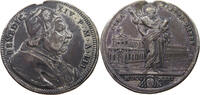 PAPAL STATES 1/2 PIASTRA BENEDICT XIV. VERY RARE -