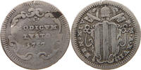 PAPAL STATES 1/2 GROSSO 1757 BENEDICT XIV. S-SS 73.75 £  +  5.20 £ shipping