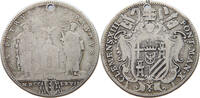 PAPAL STATES TESTONE PAPAL STATES TESTONE 1767 CLEMENS XIII. -