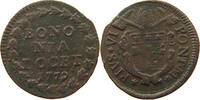 PAPAL STATES QUATTRINO PIUS VI. BOLOGNA -