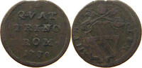 PAPAL STATES QUATTRINO ROM CLEMENS XII. 1730-1740 -