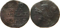 PAPAL STATES QUATTRINO BOLOGNA BENEDICT XIV. 1740-1758 -