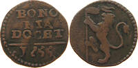PAPAL STATES QUATTRINO BOLOGNA BENEDICT XIV. 1740-1758 -
