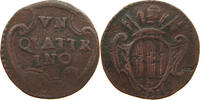 PAPAL STATES QUATTRINO RAVENA BENEDICT XIV. 1740-1758 -