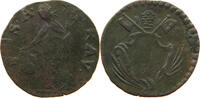 PAPAL STATES QUATTRINO RAVENA BENEDICT XIV. 1740-1758 -