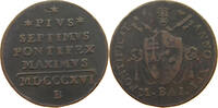 PAPAL STATES 1/2 BAIOCCO Pius VII., 1800-1823 -