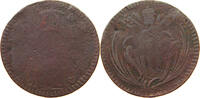 PAPAL STATES 1/2 BAIOCCO FERRARA BENEDICT XIV. 1740-1755 -