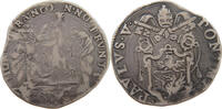 PAPAL STATES TESTONE TESTONE PAUL V. 1605-1621 Muntoni 18a VERY RARE -