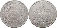BRAZIL 1000 REIS Pedro II. 1831 - 1889 -