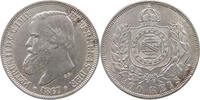 BRAZIL 200 REIS Pedro II. 1831 - 1889 -