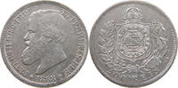 BRAZIL 200 REIS Pedro II. 1831 - 1889 -