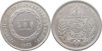 BRAZIL 500 REIS Pedro II. 1831 - 1889 -