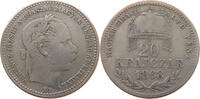 Haus Habsburg 20 Krajczar 1868 KB Franz Josef I. 1848-1916 s+ 43.38 £  +  5.20 £ shipping