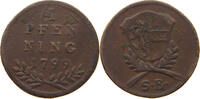 SALZBURG PFENNIG Hieronymus Graf Colloredo 1772 - 1803 -