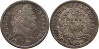 FRANCE 1/2 DEMI FRANC Napoleon I. (1804-1814, 1815) -