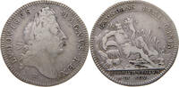 FRANCE JETON Louis XIV. (1643–1715) SILVER JETON 1695 EXVNDANS BEAT OMNIA -