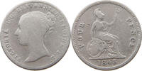 GREAT BRITAIN FOURPENCE 1848/7 Victoria 1837-1901 S+ 43.38 £  +  5.20 £ shipping