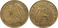 GREAT BRITAIN PENNY Victoria 1837-1901 -