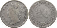 STRAITS SETTLEMENTS 20 CENTS 1898 Victoria 1837-1901 SS- 39.91 £  +  5.20 £ shipping