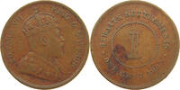 STRAITS SETTLEMENTS CENT Edward VII., 1901 - 1910 -