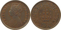 INDIA BRITISH 1/12 ANNA Victoria 1837-1901 -