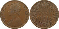 INDIA BRITISH 1/4 ANNA Victoria 1837-1901 -
