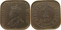 STRAITS SETTLEMENTS CENT George V. (1910-1936) -