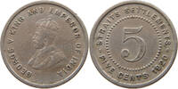 STRAITS SETTLEMENTS 5 CENTS George V. (1910-1936) -