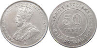 STRAITS SETTLEMENTS 50 CENTS George V. (1910-1936) -