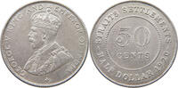 STRAITS SETTLEMENTS 50 CENTS George V. (1910-1936) -