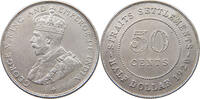 STRAITS SETTLEMENTS 50 CENTS George V. (1910-1936) -