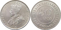 STRAITS SETTLEMENTS 50 CENTS George V. (1910-1936) -