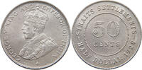 STRAITS SETTLEMENTS 50 CENTS George V. (1910-1936) -