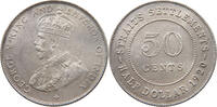 STRAITS SETTLEMENTS 50 CENTS George V. (1910-1936) -