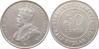 STRAITS SETTLEMENTS 50 CENTS George V. (1910-1936) -