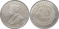 STRAITS SETTLEMENTS 50 CENTS George V. (1910-1936) -