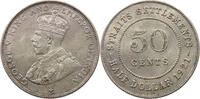 STRAITS SETTLEMENTS 50 CENTS George V. (1910-1936) -