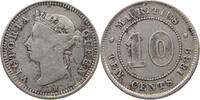 MAURITIUS 10 CENTS Victoria 1837-1901 -