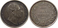 GREAT BRITAIN SIXPENCE WILLIAM IV. (1830-1837) -