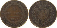 ITALY STATES SARDINIA CENTESIMO Carlo Felice 1821-1831 -